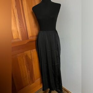 A New Day Black Silky Skirt